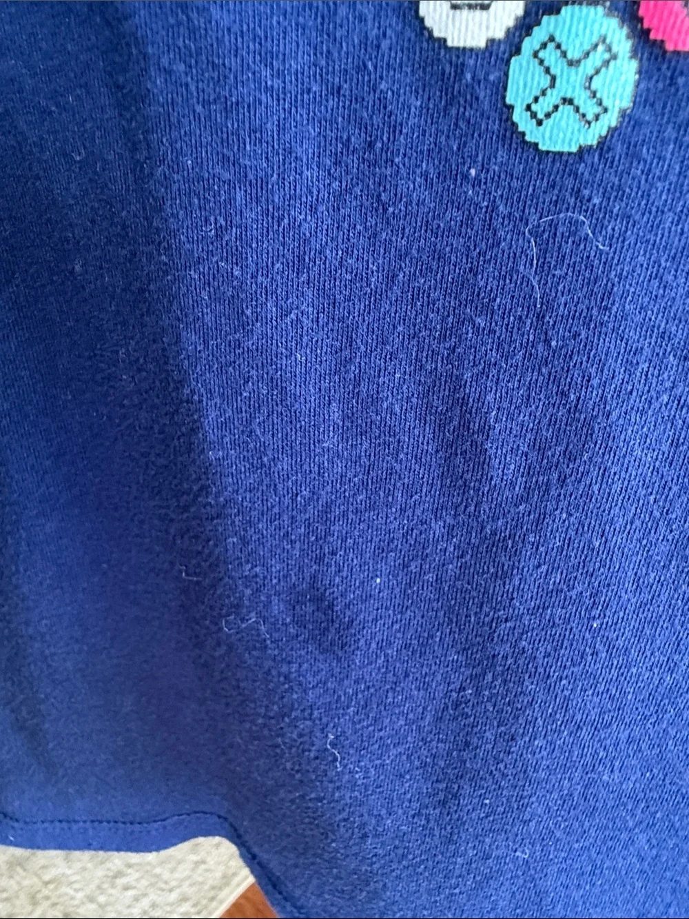 The Children's Place Navy Long-Sleeve Tee with Colorful Gaming Heart